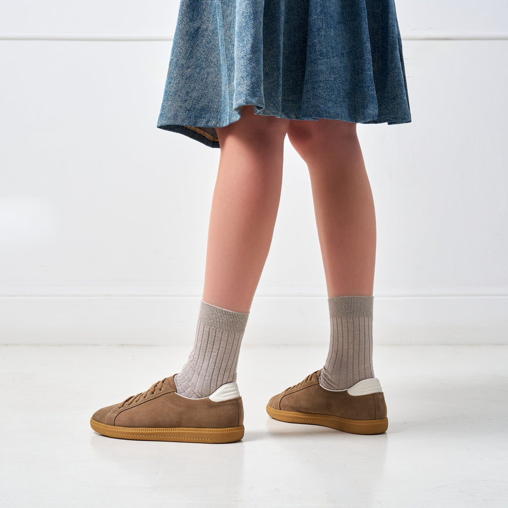 Brown Low-Cut Trainers - Women's