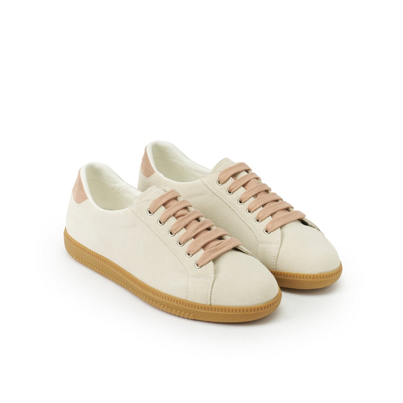 Low-Cut Cream White Trainers - Women