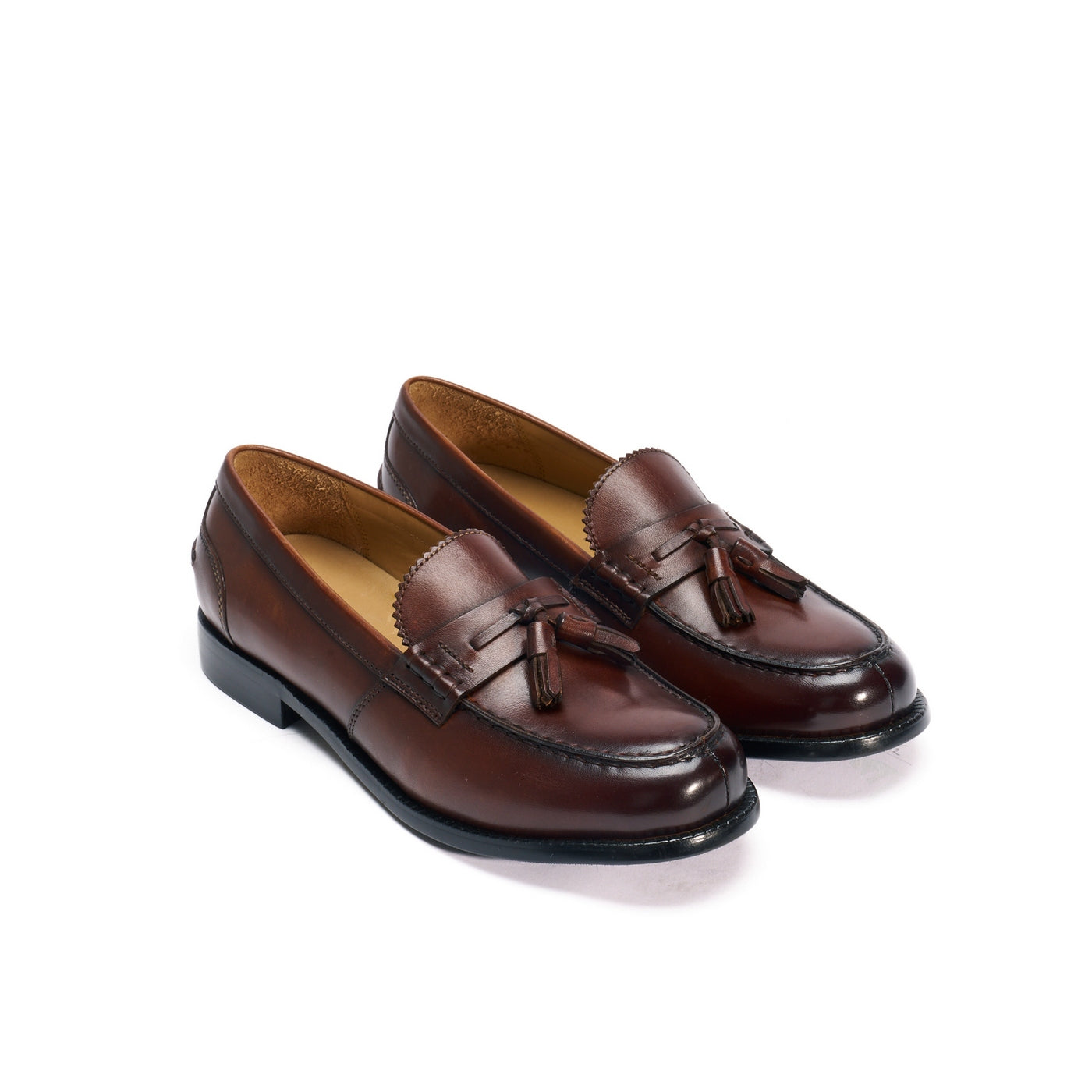 Mocasines con Borlas Marrones - Mujer