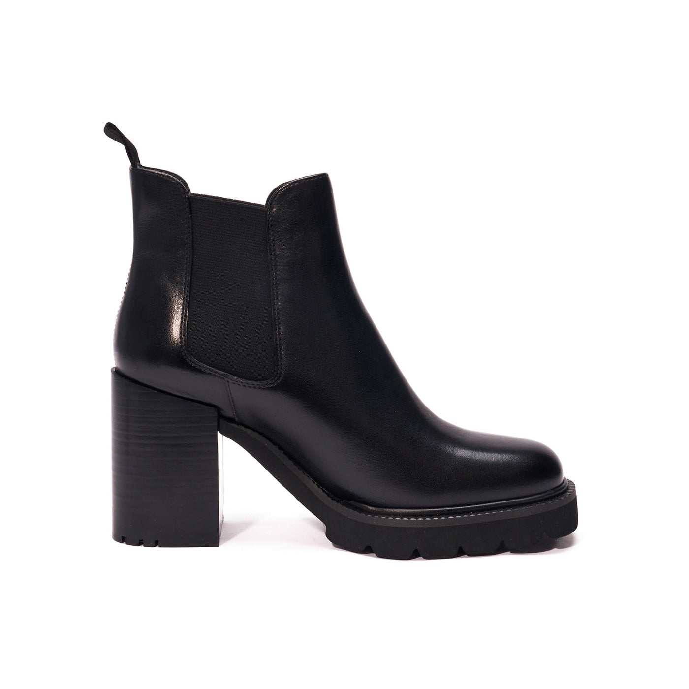 Heeled Chelsea Boot Black - Woman