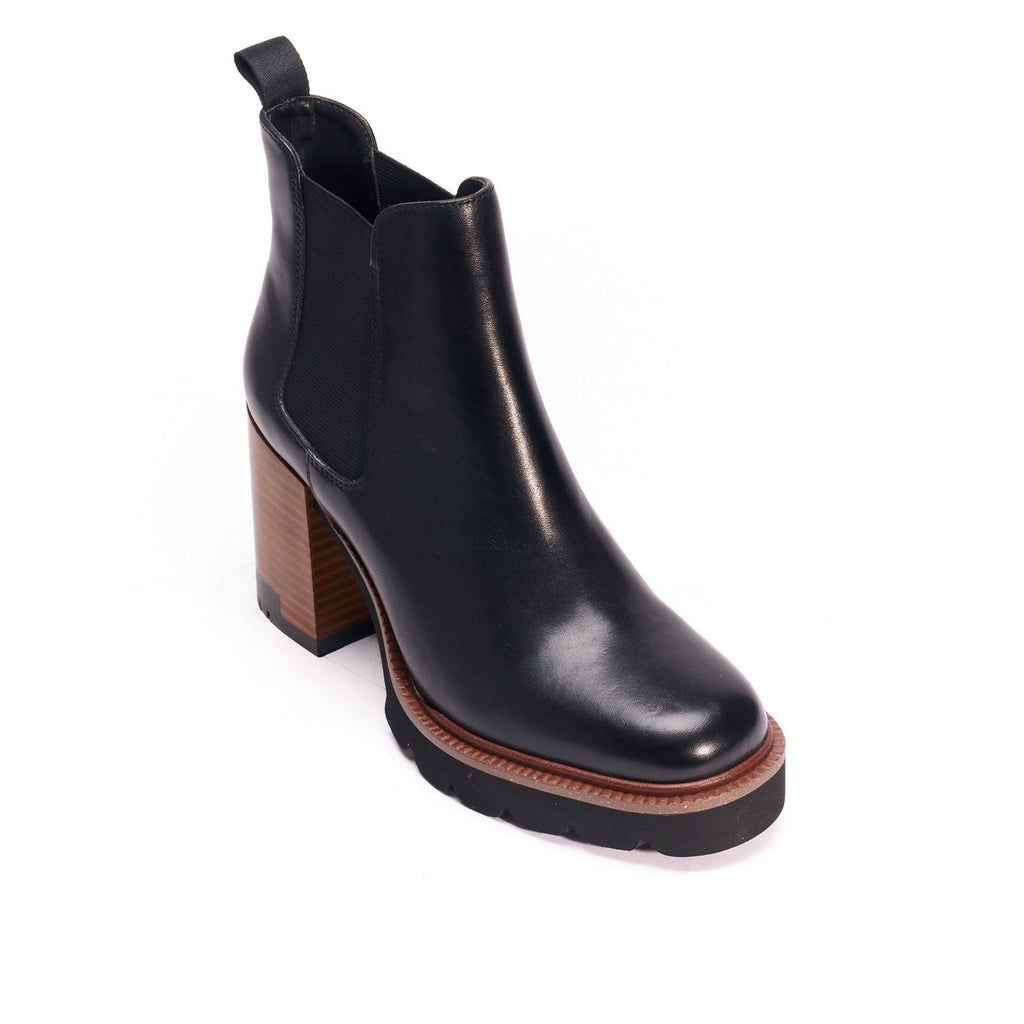 Botines Chelsea con Tacón Negros - Mujer