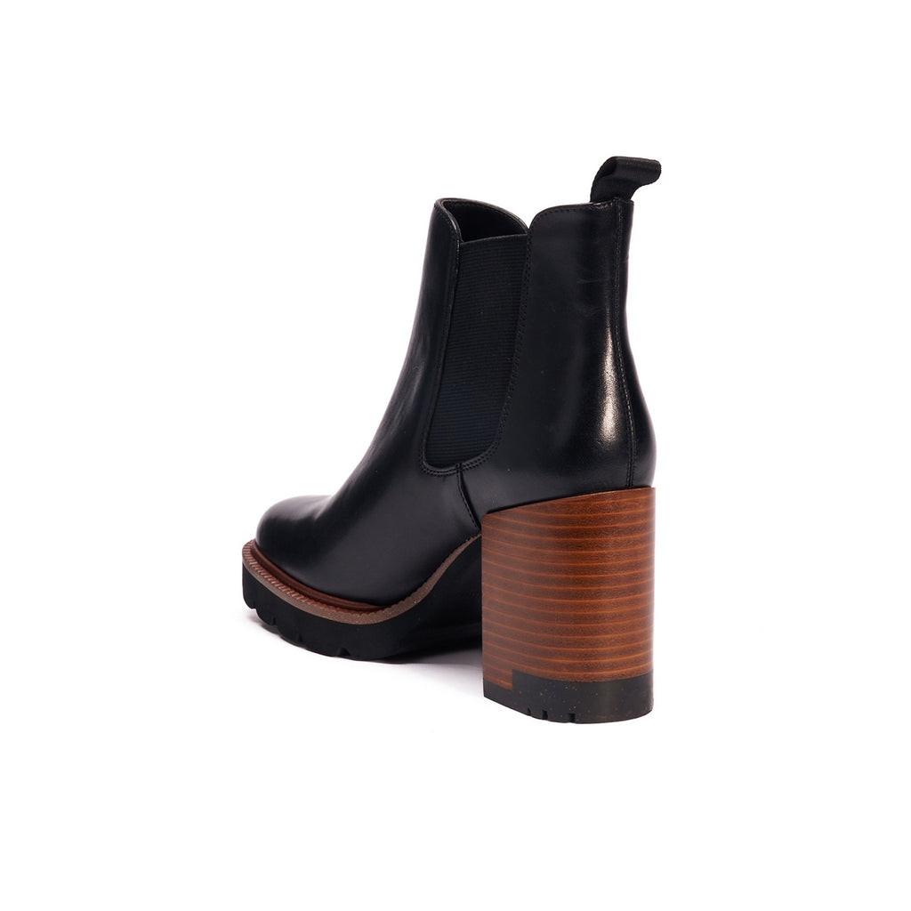 Botines Chelsea con Tacón Negros - Mujer