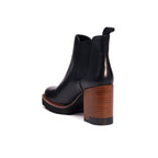 Botines Chelsea con Tacón Negros - Mujer