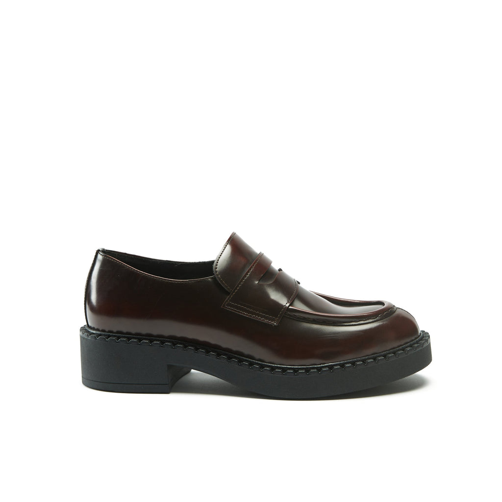 Penny Loafers - Burgundy - Women