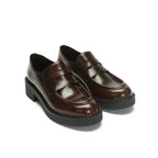 Penny Loafers - Burgundy - Women