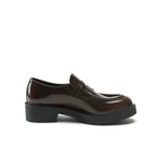 Penny Loafers - Burgundy - Women