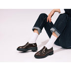 Penny Loafers - Burgundy - Women