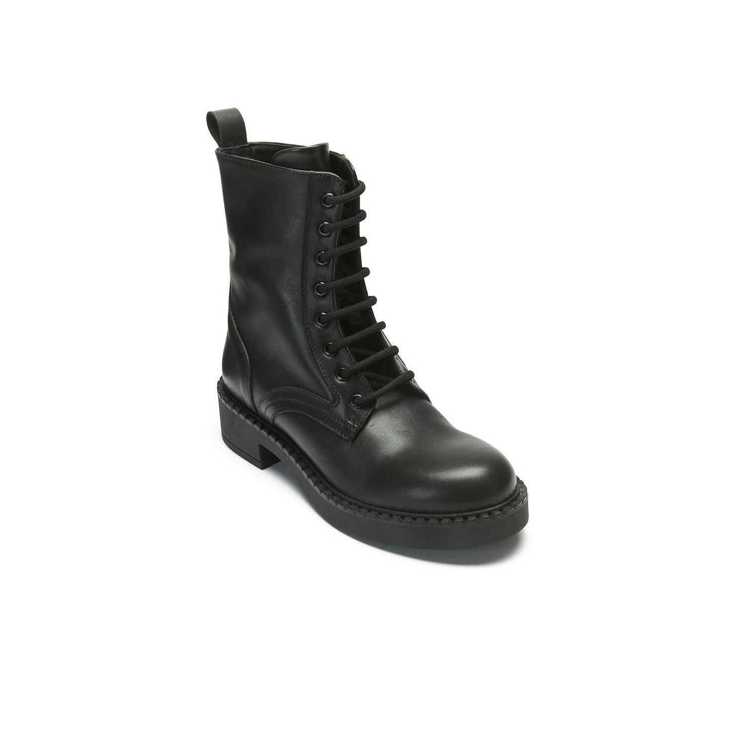 Bottines À Lacets Derby - Noir - Femme
