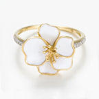 “Orchid” Ring – Yellow Gold
