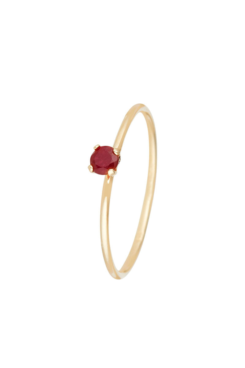 Anillo Rubi "Only One", oro amarillo 375/1000