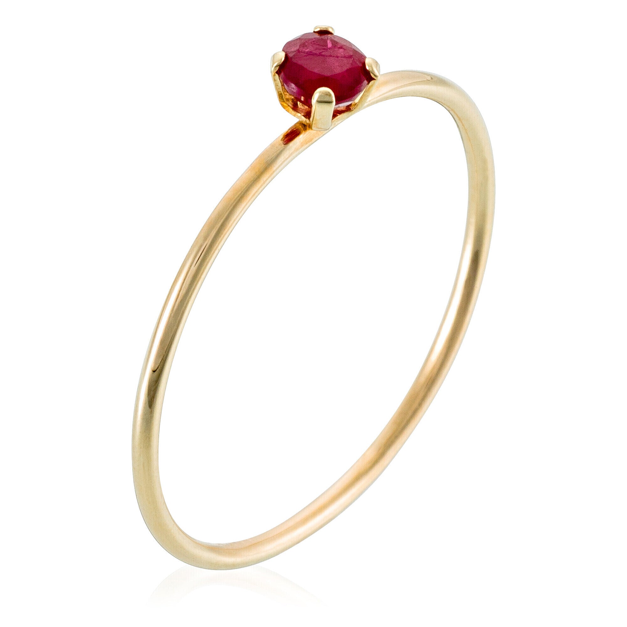 Anillo Rubi "Only One", oro amarillo 375/1000