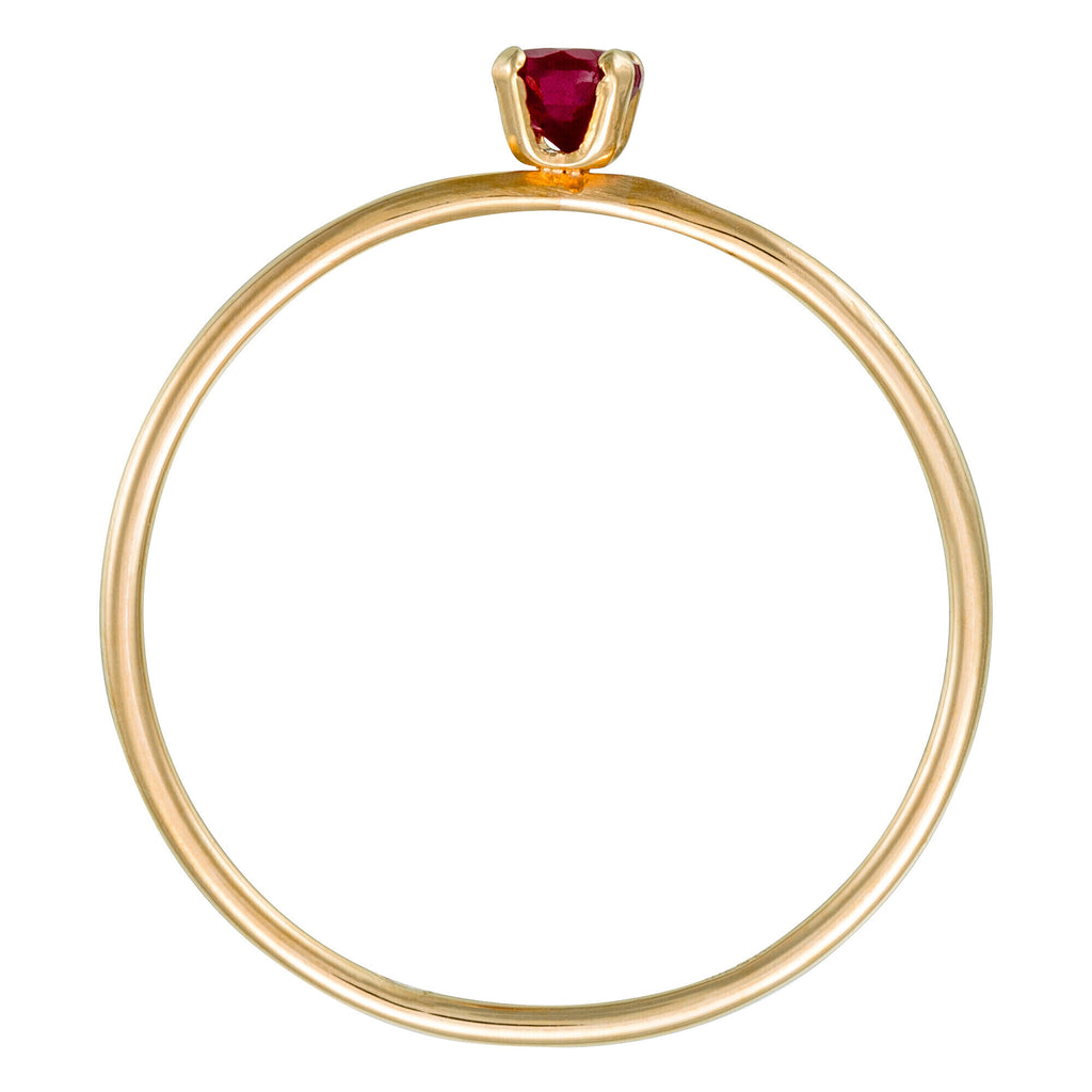 Anillo Rubi "Only One", oro amarillo 375/1000