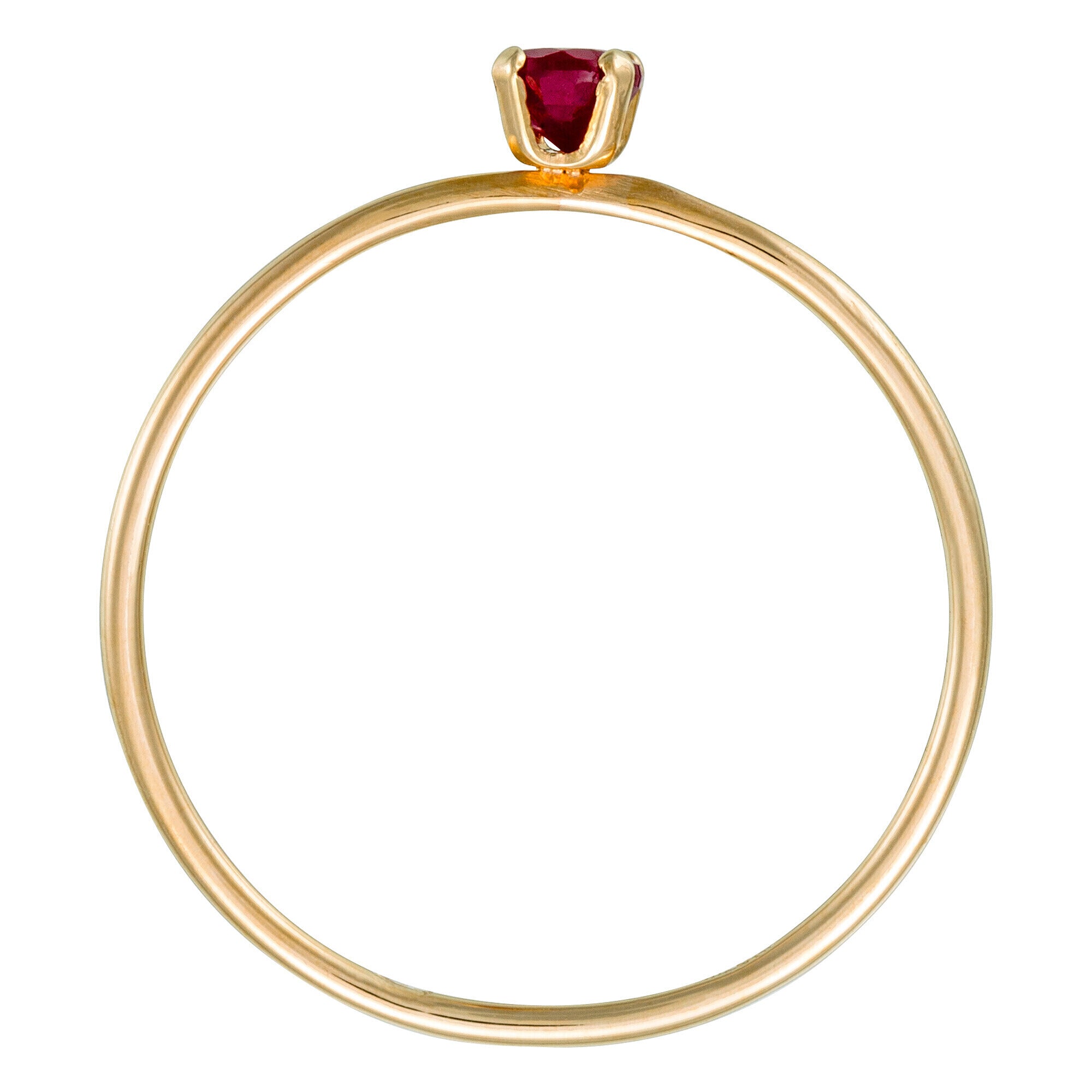 Anillo Rubi "Only One", oro amarillo 375/1000