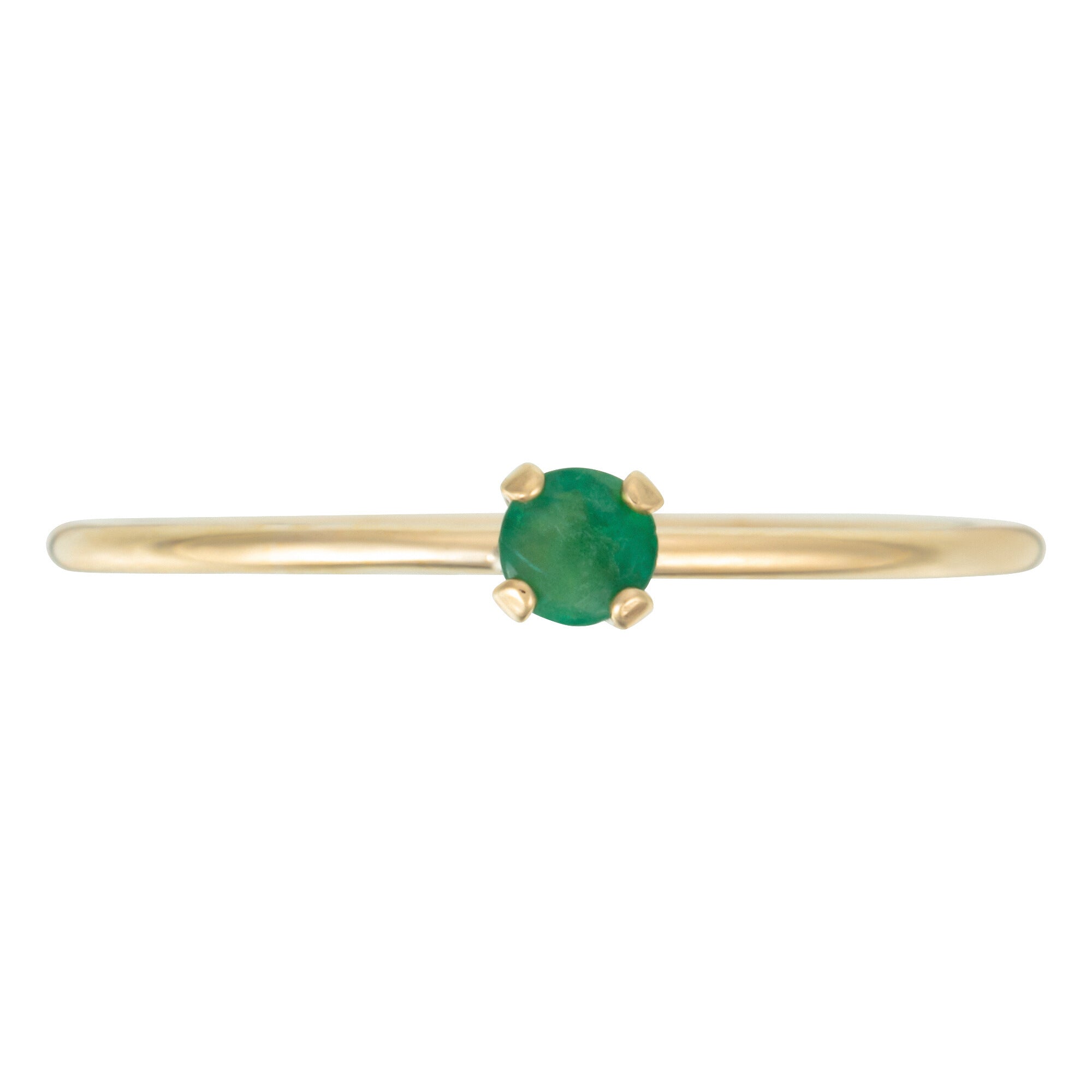 Bague "Only One 0,03Ct/1" Emeraude, Or Jaune 375/1000