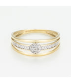 Bague "Jelena" D0,10/37 - Or Jaune 375/1000