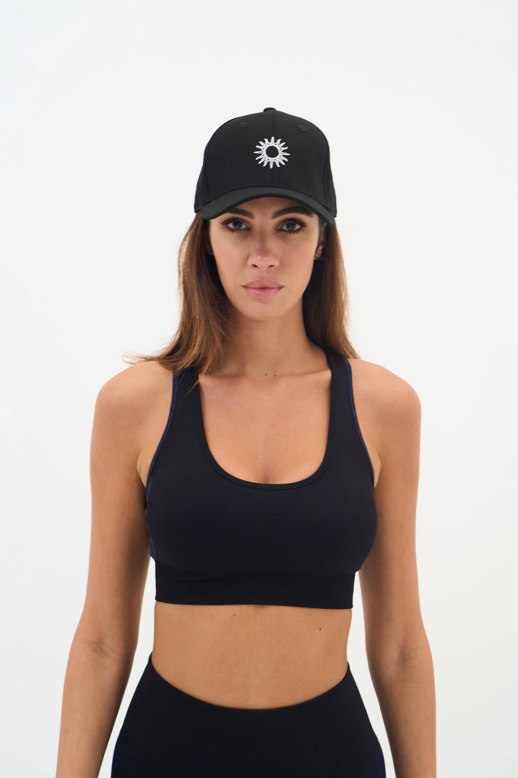 Malte Sports Bra - Black/Blue