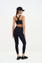 Malte Sports Bra - Black/Blue