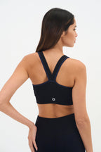 Malte Sports Bra - Black/Blue