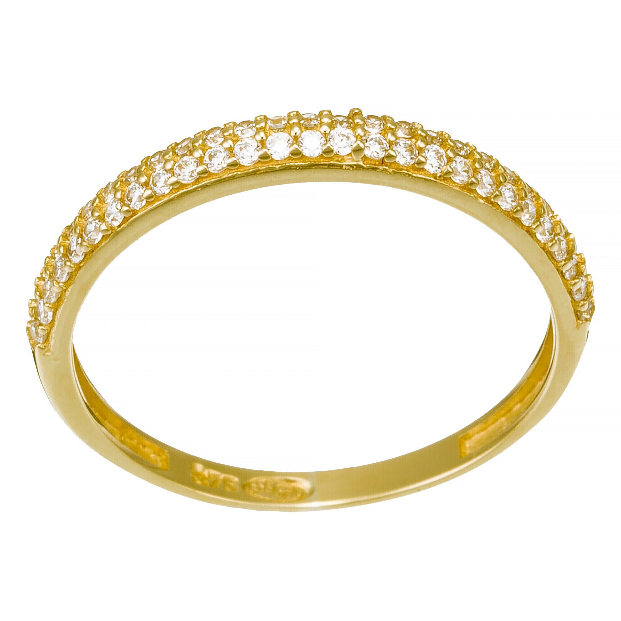 Bague "Amour Innocent" - Or Jaune 375/1000 Et Zirconium