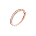 Bague "Amour Innocent" - Or Rose 375/1000 Et Zirconium