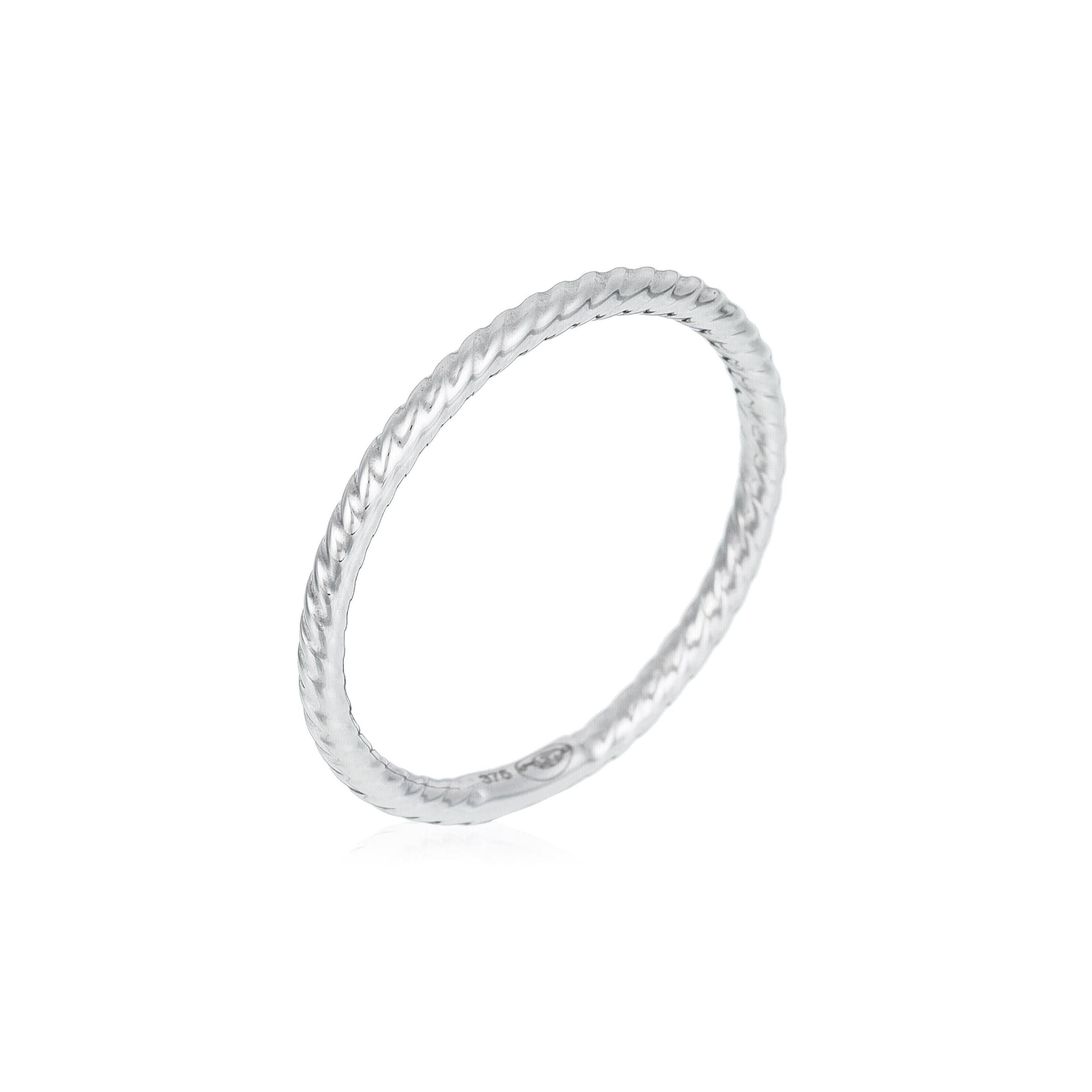 “Forever” Ring 375/1000 White Gold