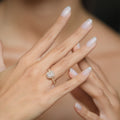 Anillo “Mi Reina” Oro amarillo 375/1000 y circonitas