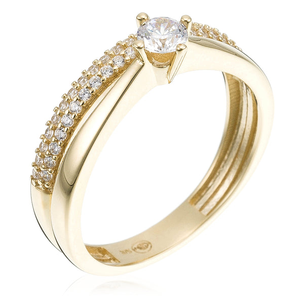 “Fiancee” Ring 375/1000 Yellow Gold