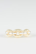 Bague "Grain De Café" - Or Bicolor 375/1000