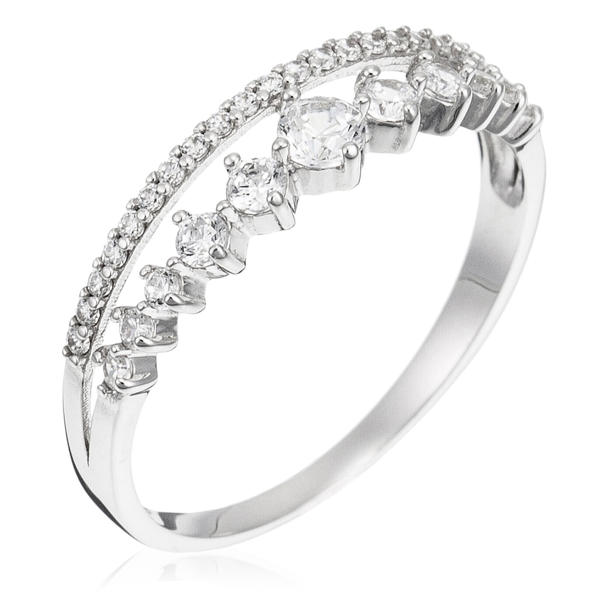 Bague "Ma Reine" - Or Blanc 375/1000