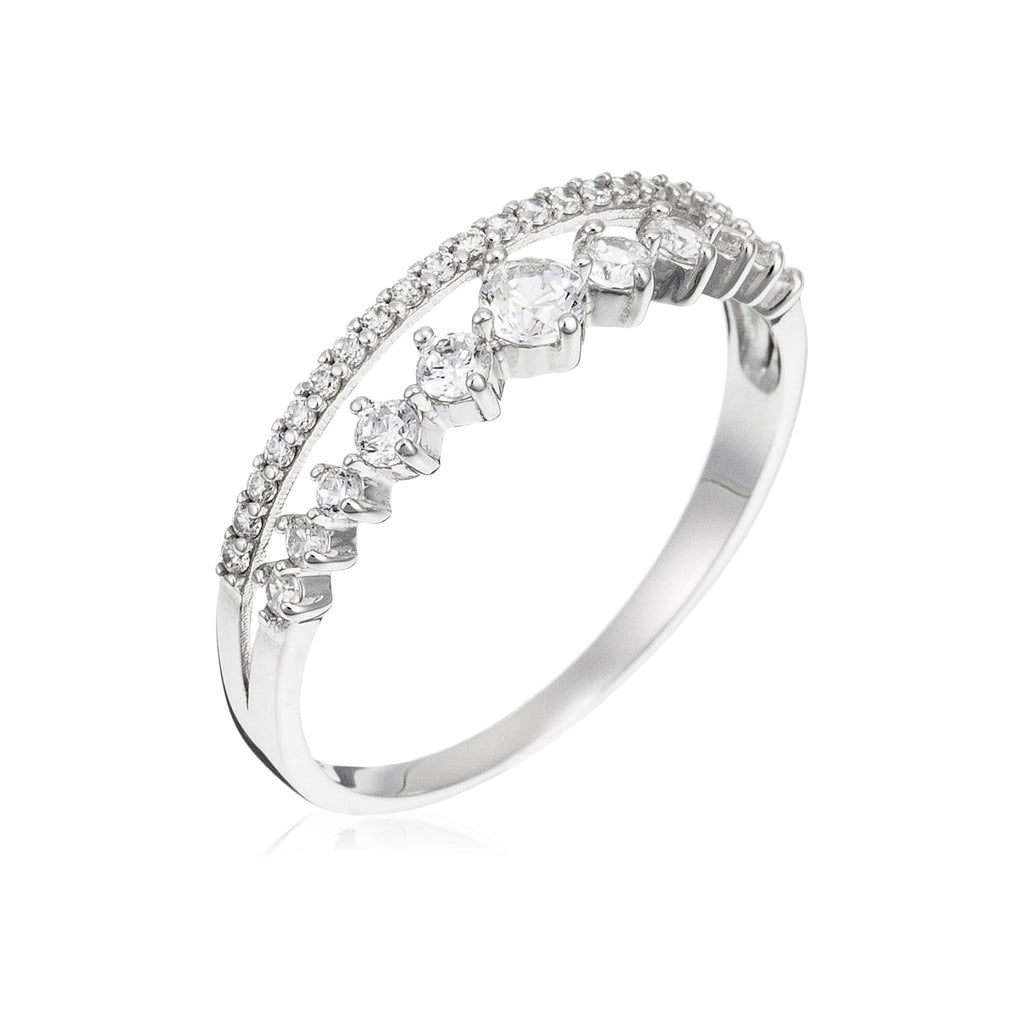 Anillo “Mi Reina” Oro blanco 375/1000