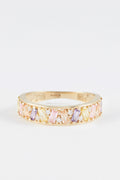 Anillo “Brighton” Oro amarillo 375/1000 y piedra preciosa