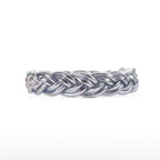 Pulsera Budista Doble-Trenzada Dark silver