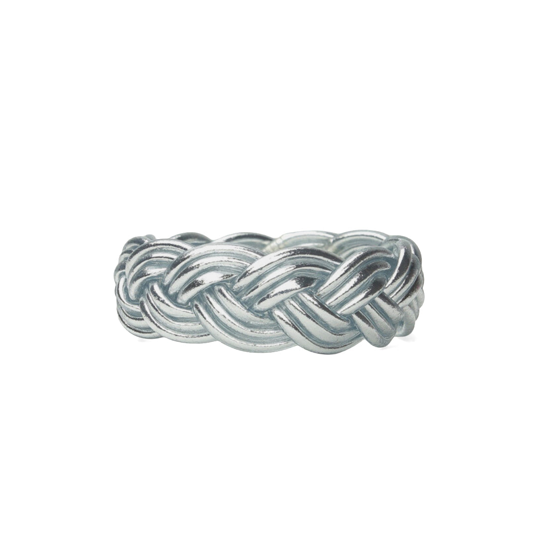 Pulsera Budista Maxi-Trenzada Silver
