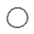 Pulsera Budista Retorcida Antique Silver