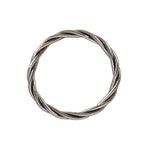 Twisted Buddhist Bracelet Antique Silver