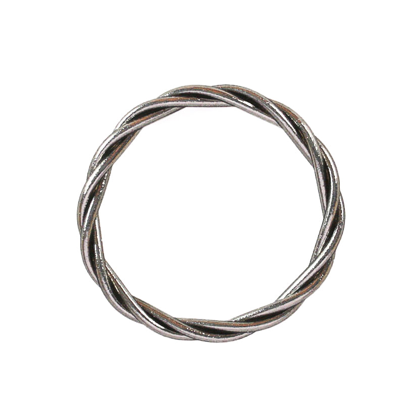 Pulsera Budista Retorcida Antique Silver