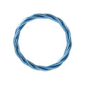 Pulsera Budista Trenzada Azul Glaciar