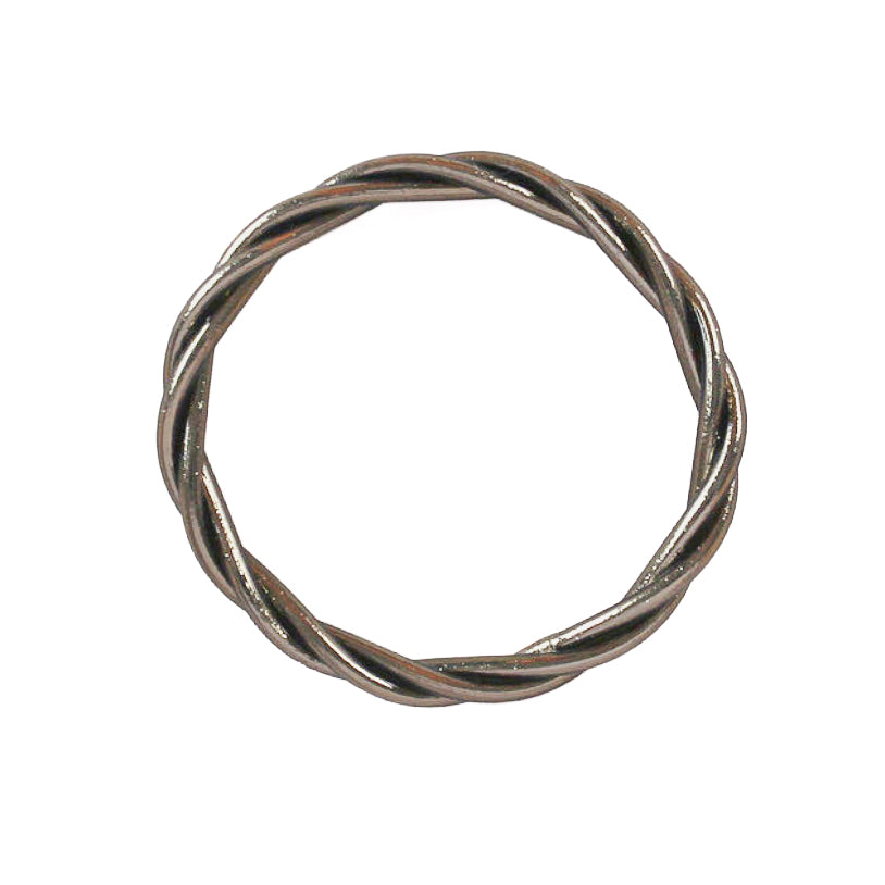 Pulsera Budista Retorcida Dark Silver
