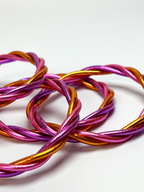 Pulsera Budista Trenzada (Fucsia / Naranja / Violeta)