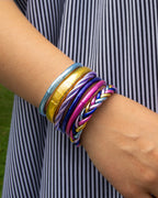 Pulsera Budista Retorcida Lilas