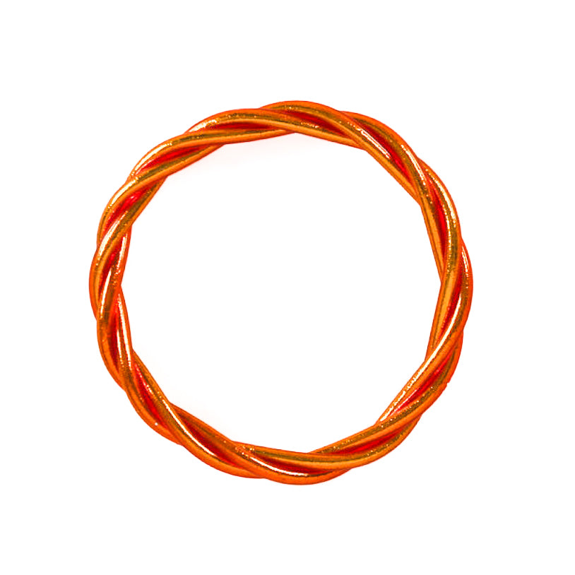 Pulsera Budista Trenzada Naranja