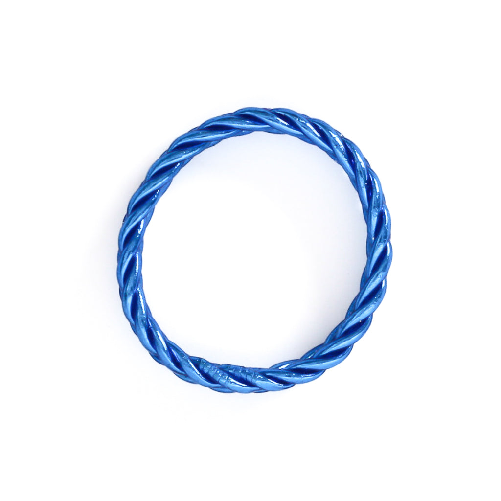 Pulsera Budista Trenzada Azul Zafiro