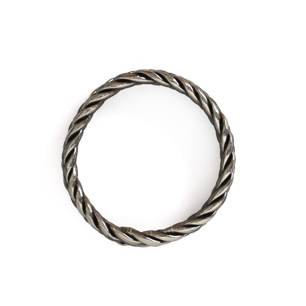 Pulsera Budista Trenzada Dark Silver
