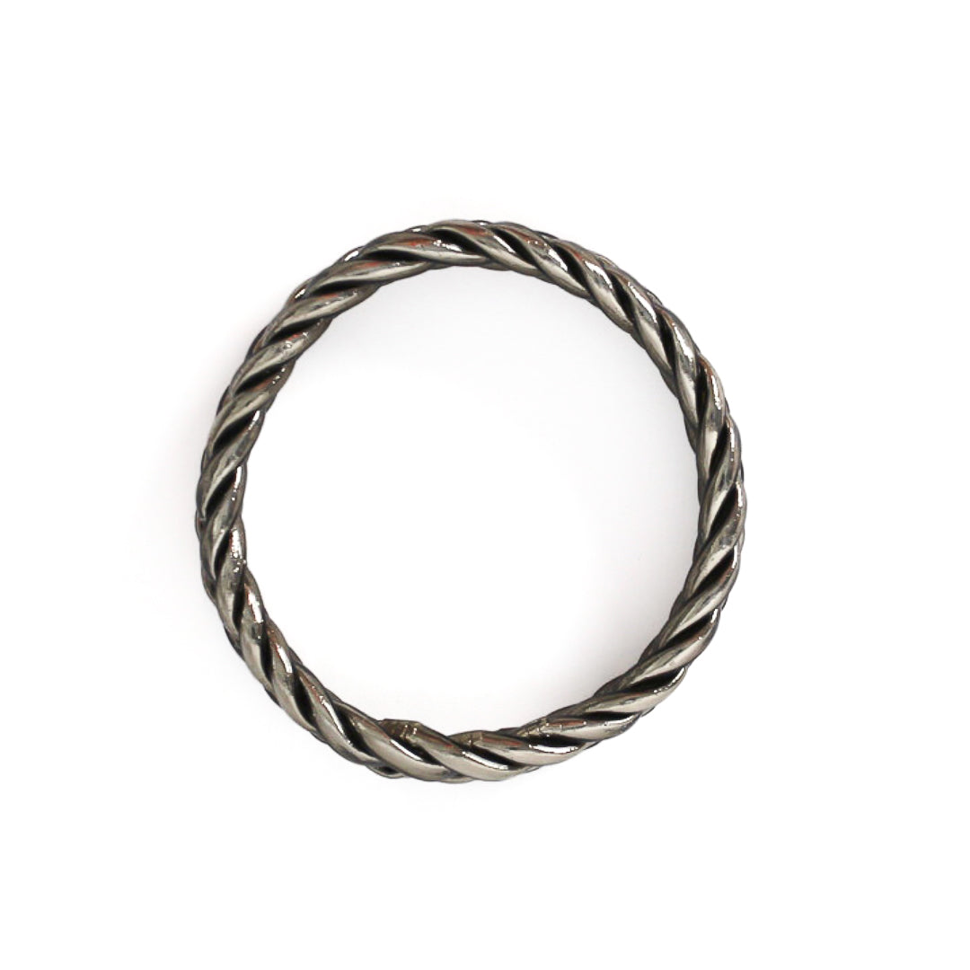 Pulsera Budista Trenzada Dark Silver
