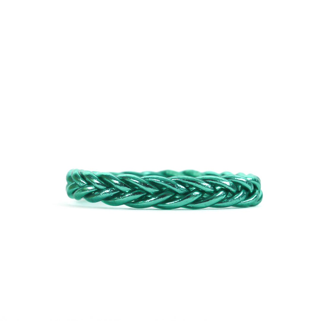 Pulsera Budista Trenzada Esmeralda