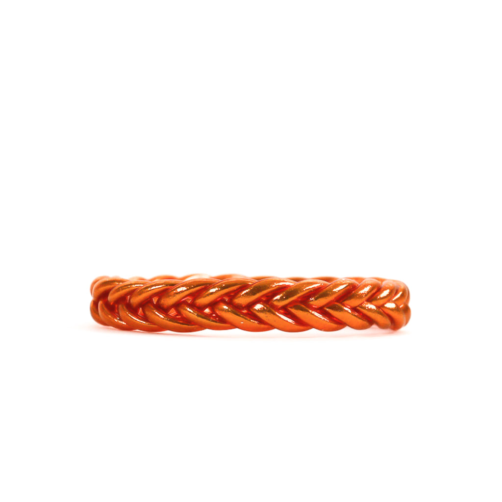 Pulsera Budista Trenzada Naranja