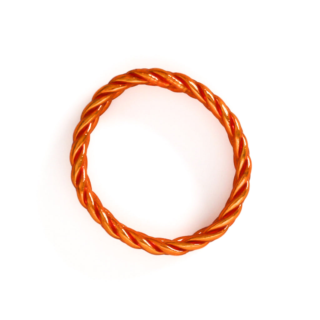 Pulsera Budista Trenzada Naranja