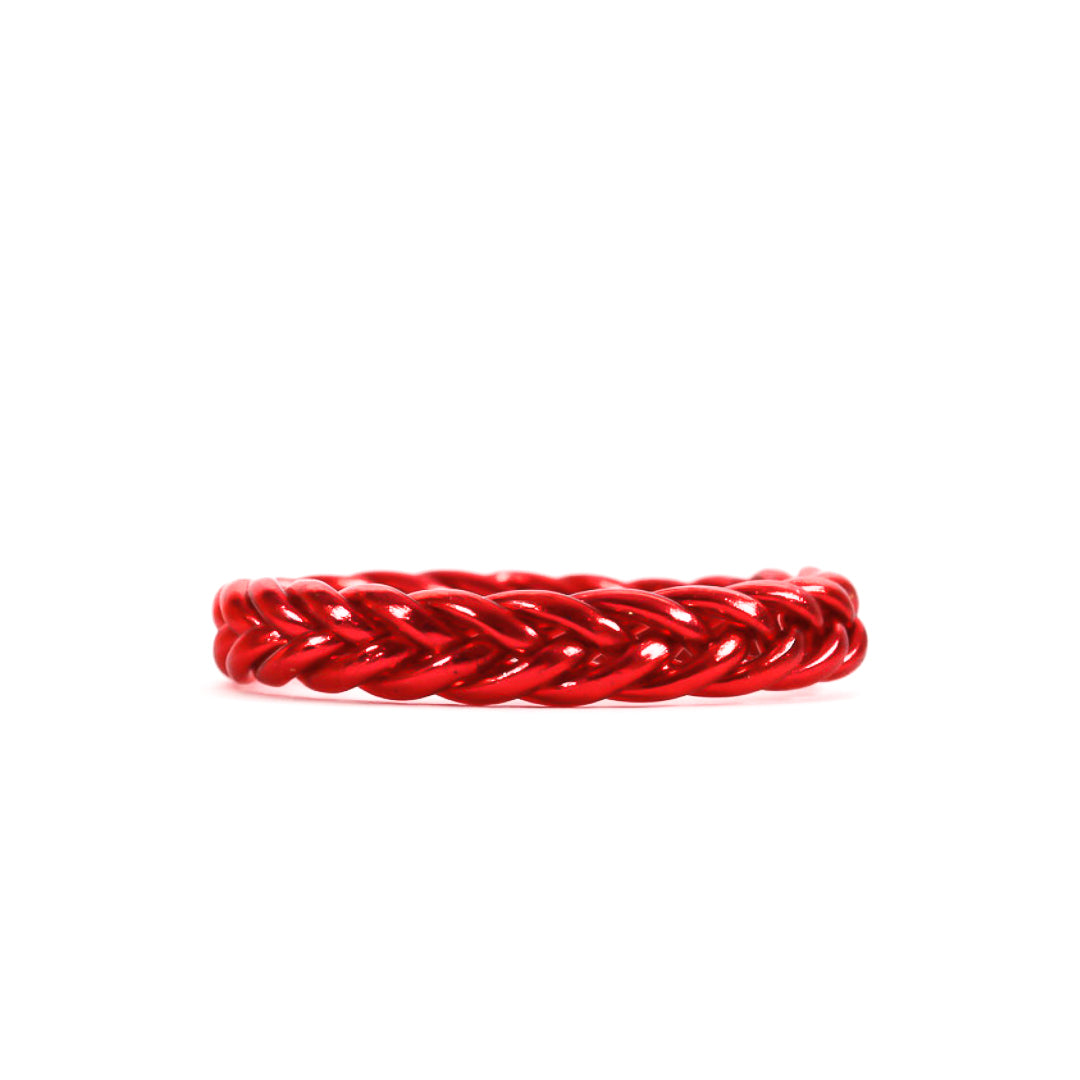 Pulsera Budista Trenzada Rojo Amor