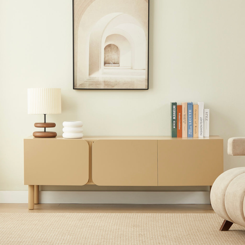 Braga - Tv-Bord Med 3 Låger - Beige