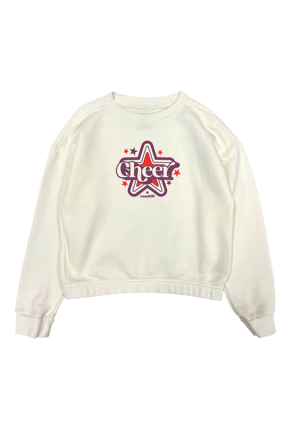 Sweat Fille - Branco Cheer - Milk